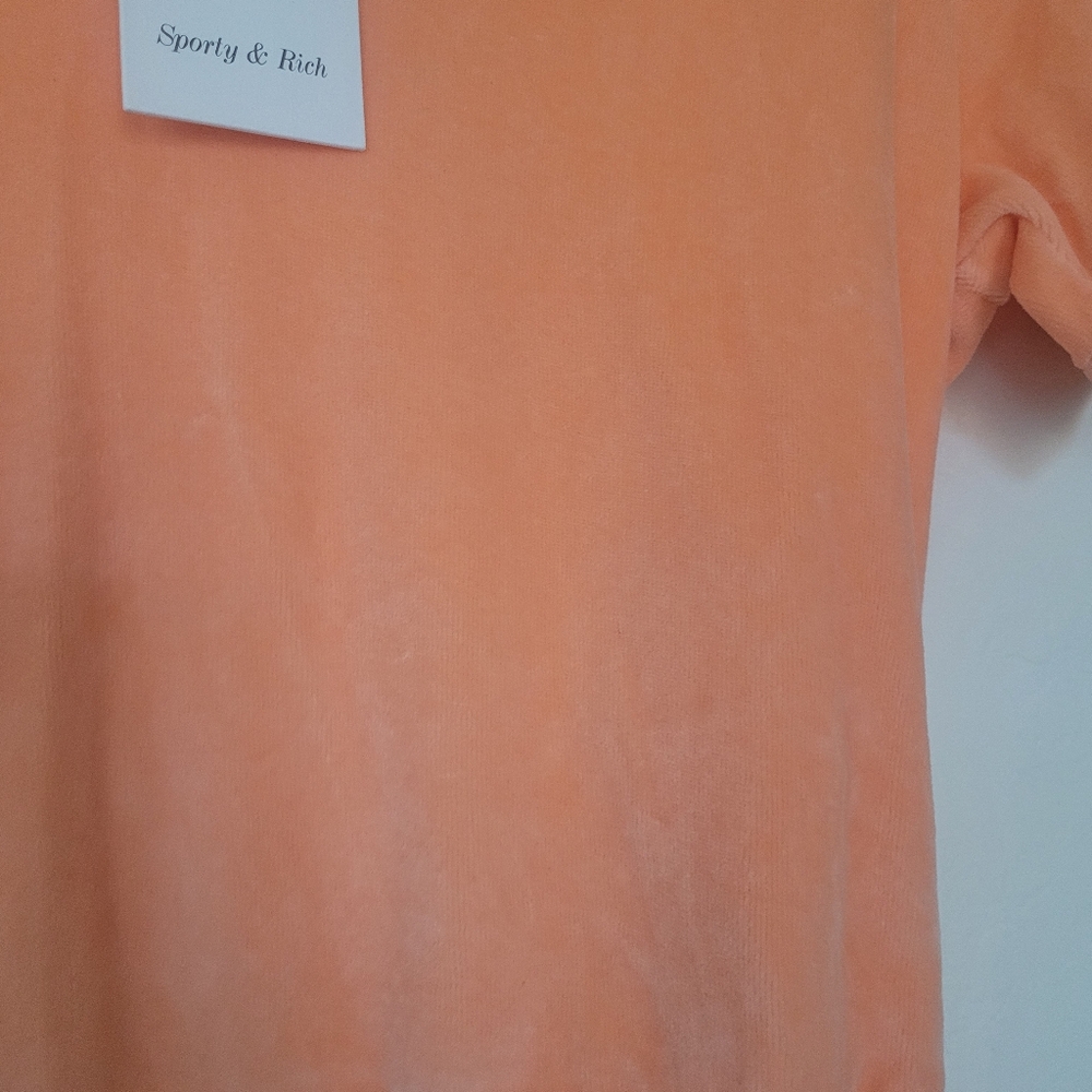 Sporty & Rich Velour Polo - Picture 5 of 9